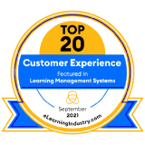 eLearning Industry ranked GyrusAim as # 3 in Top 20 LMS for Customer Experience