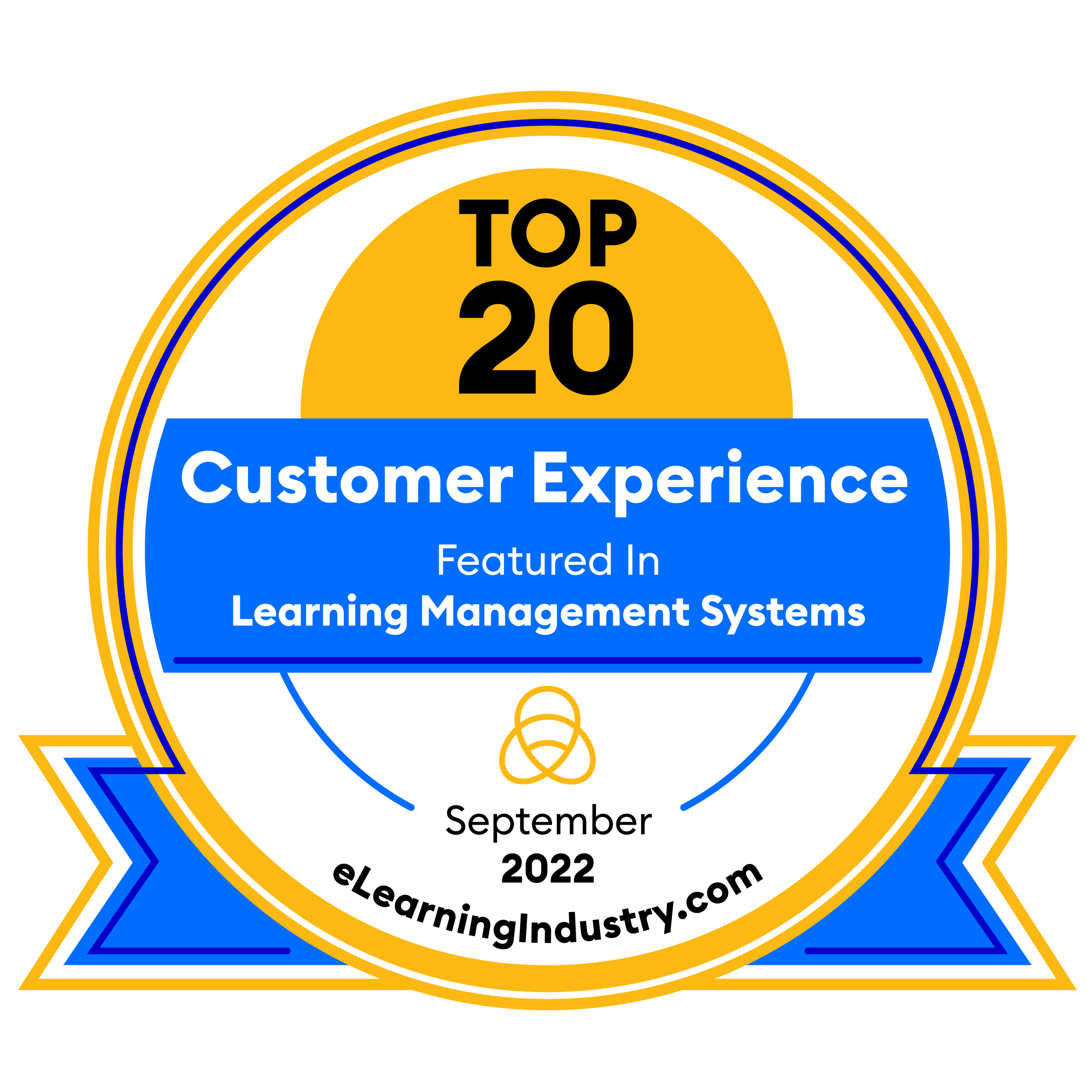 eLearning Industry ranked GyrusAim as # 5 in the Top 20 LMS for Customer Experience