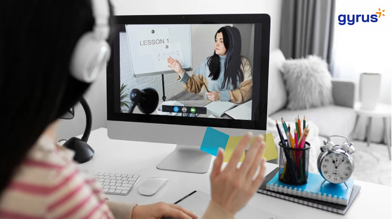 Person on Computer for Online Learning for Adults in Energy Resilience