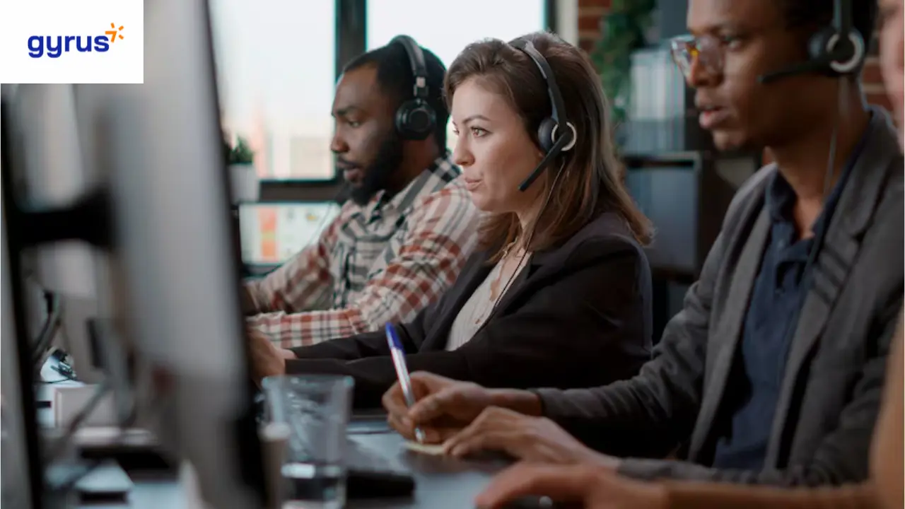 LMS Support Services Workers on Computers Providing LMS Service